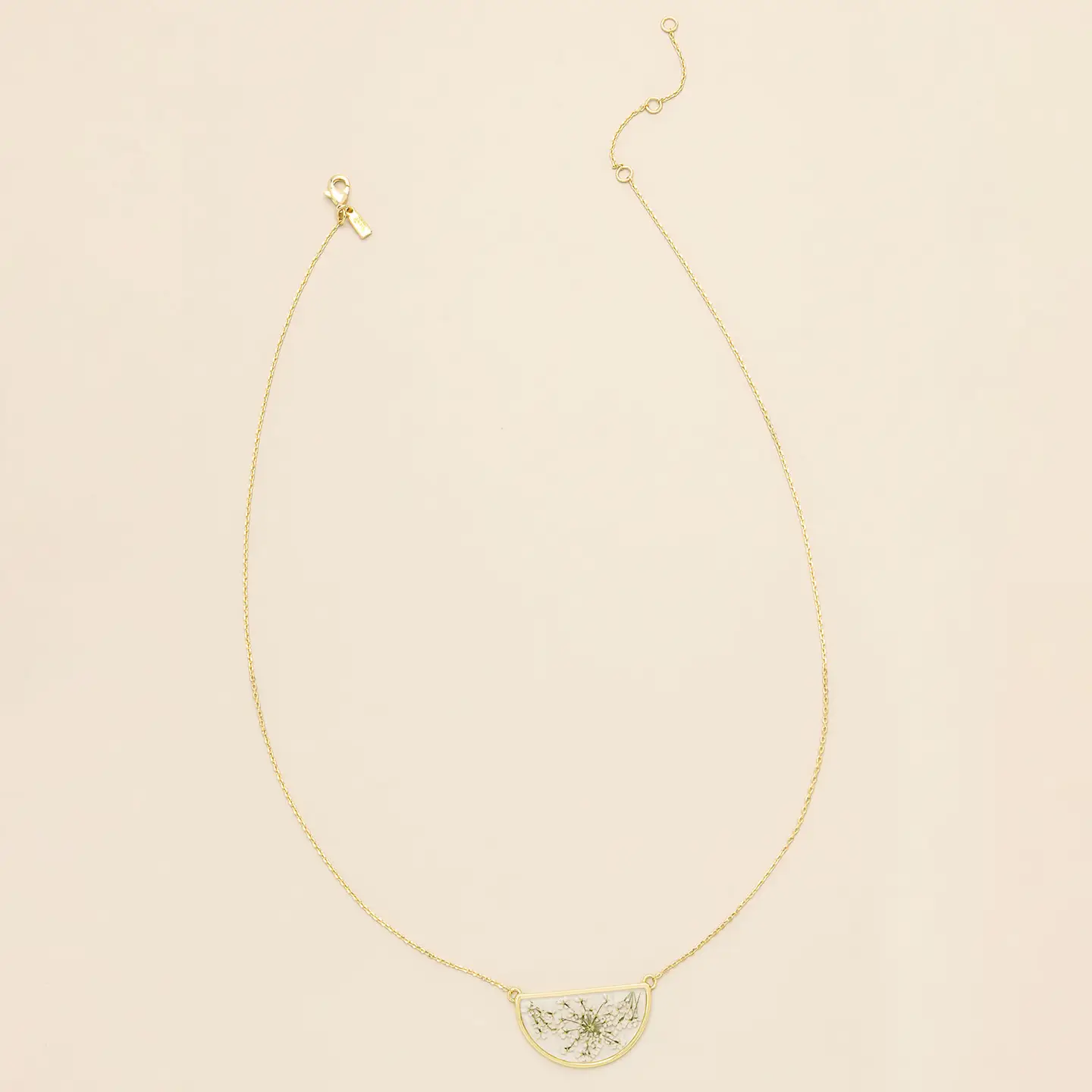 Pressed Flower Necklace