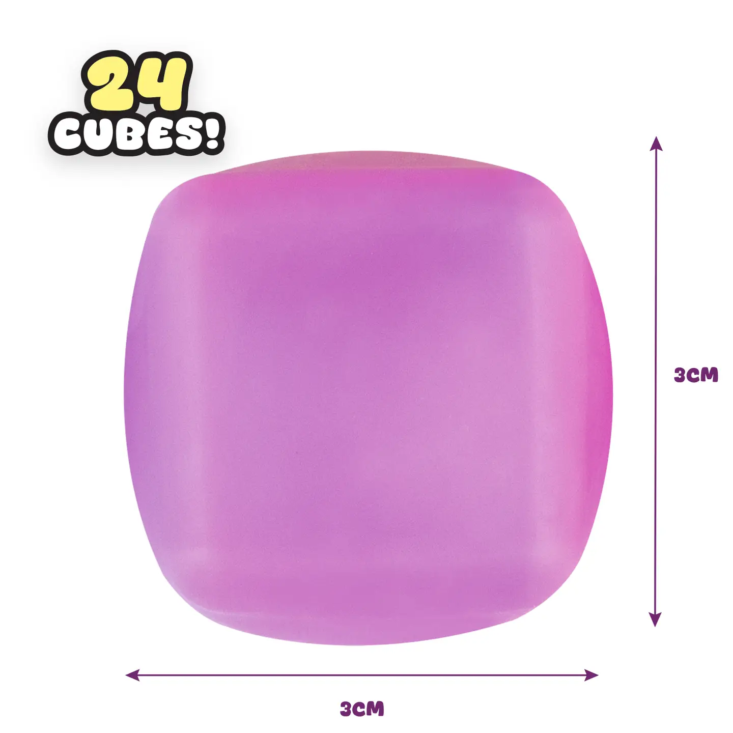Squeezy Stress Cube Set of 24