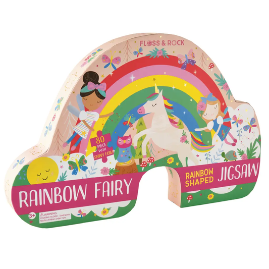 Rainbow Fairy Puzzle Shaped