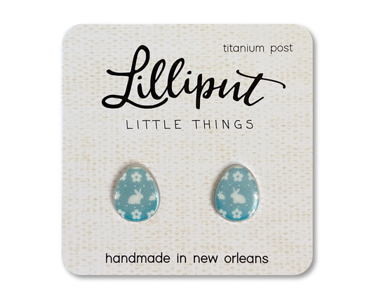 Easter Egg Blue Earrings