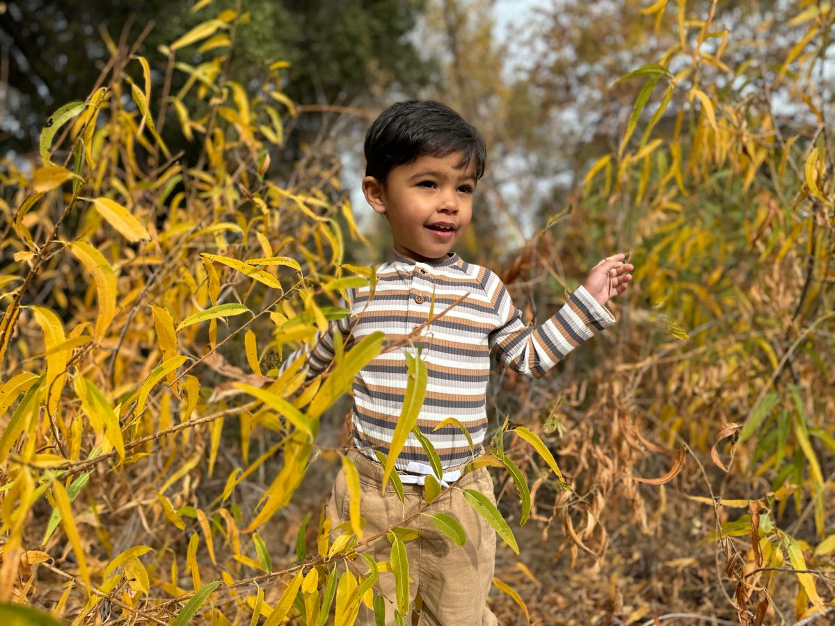 Baby Jackstay Henley Striped Onesie