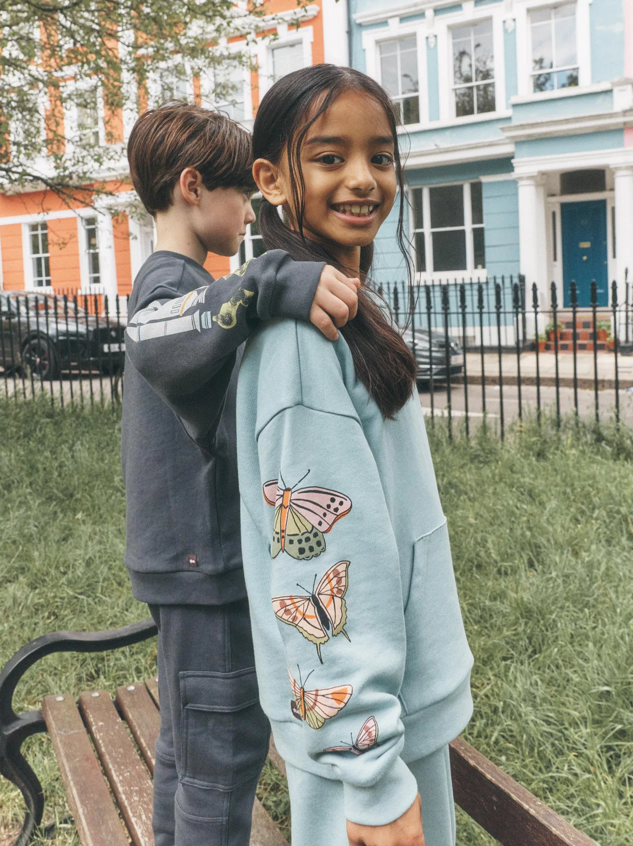 Girls Butterfly Kanga Popover Sweatshirt