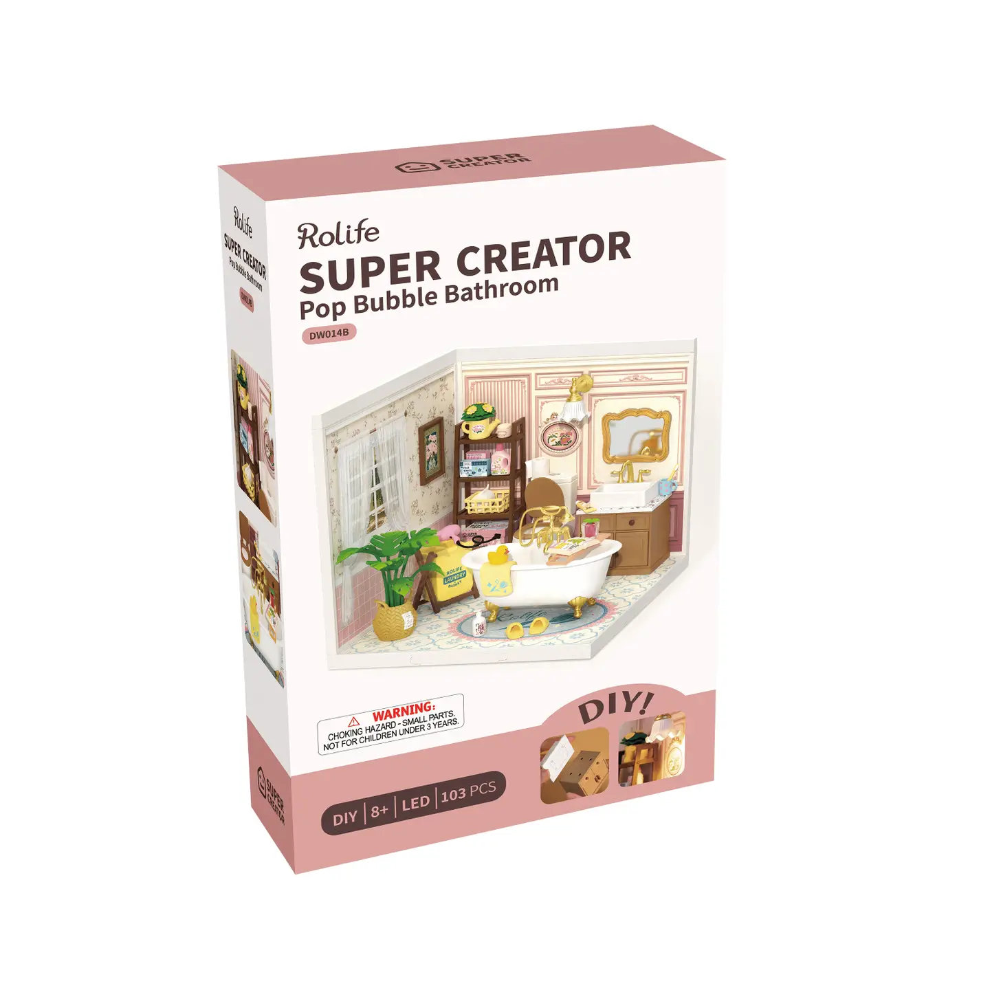 Miniature House Kit: Pop Bubble Bathroom