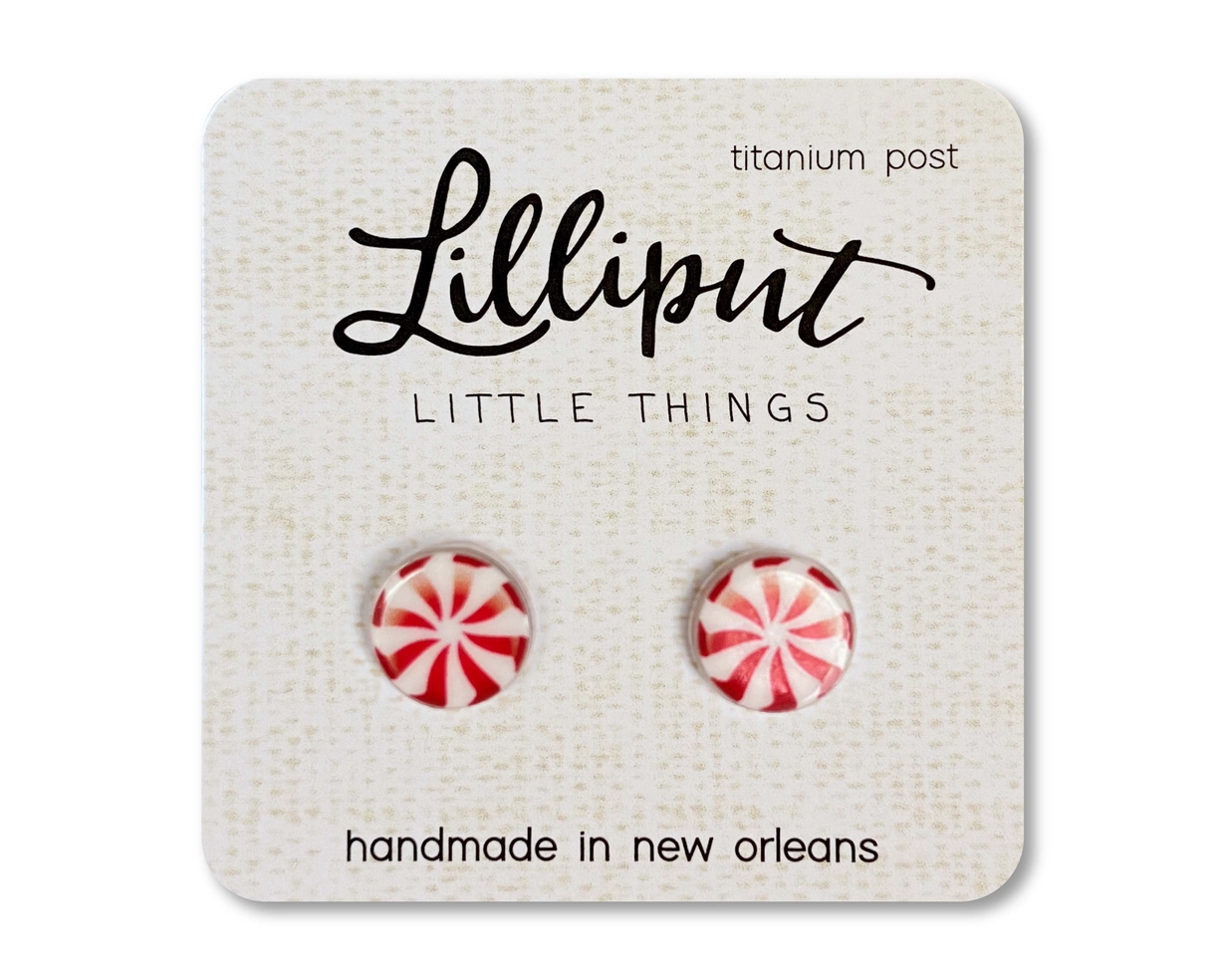 Peppermint Stud Earrings