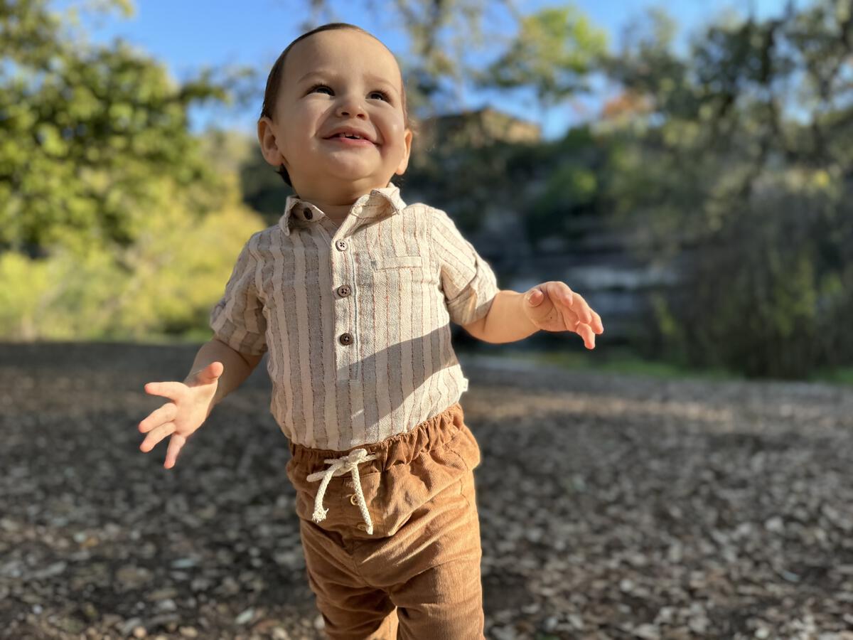 Baby Linear Lined Cord Pants