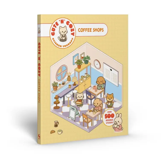 Cute N’ Cozy Sticker Therapy: Coffee Shops