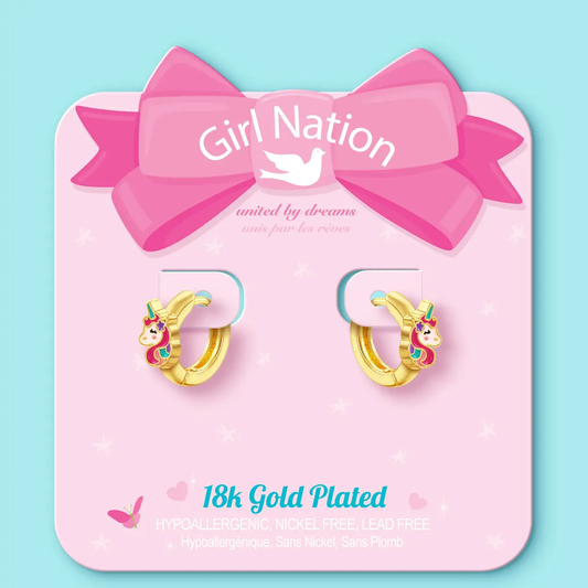 Unicorn Earlets 18K Gold Plated Earrings