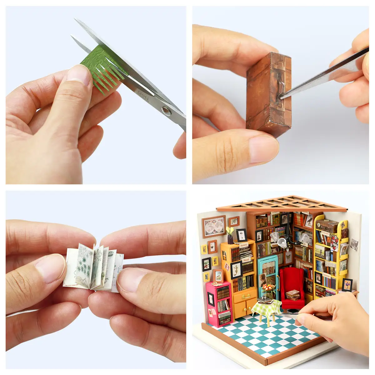 DIY Miniature House Kit: Sam’s Study