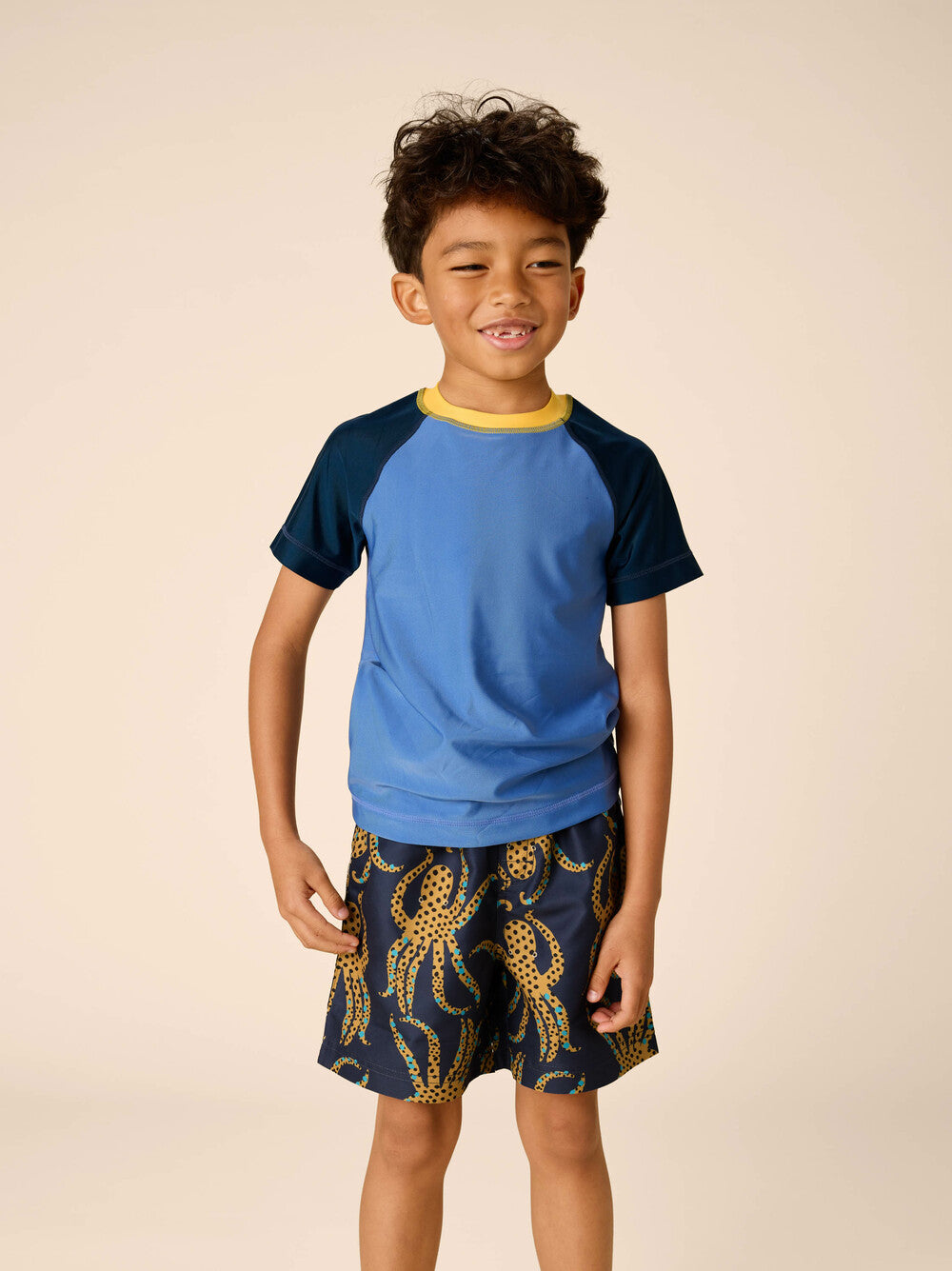 Boys Jaguar Spotted Octopus Swim Trunks