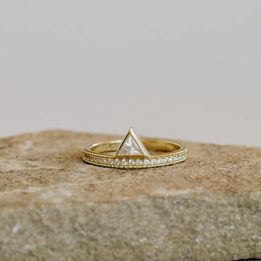 Stacked Triangle Ring