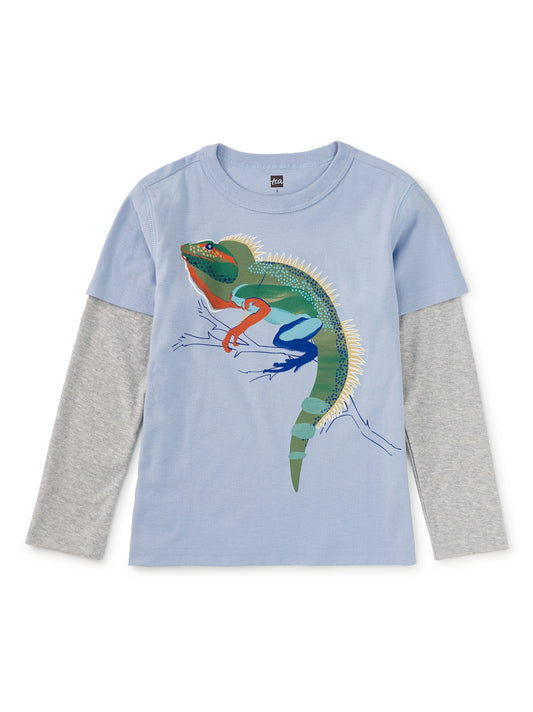 Kids Walter Dragon Lizard Layered Tee