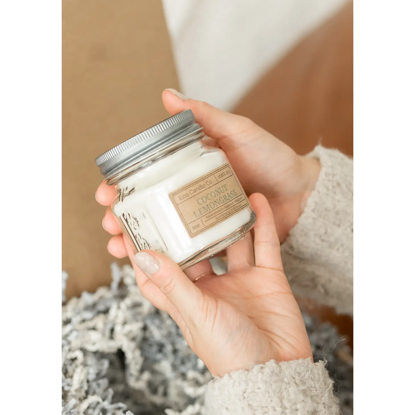 Coconut Lemongrass Mason Candle