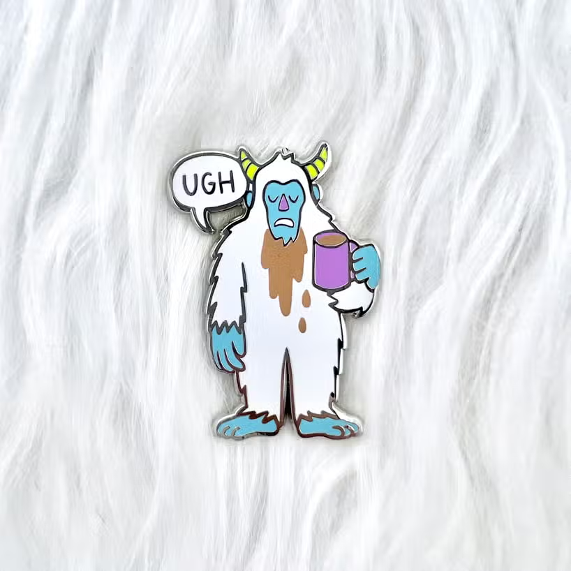 Ugh Yeti Enamel Pin