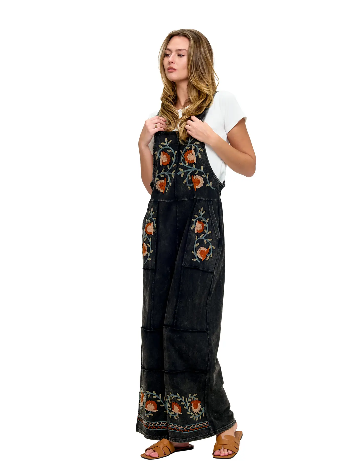 Chainstitch Embroidery Overalls