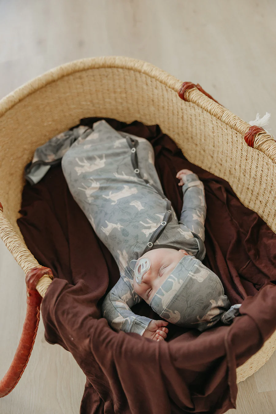 Timber Newborn Knotted Gown