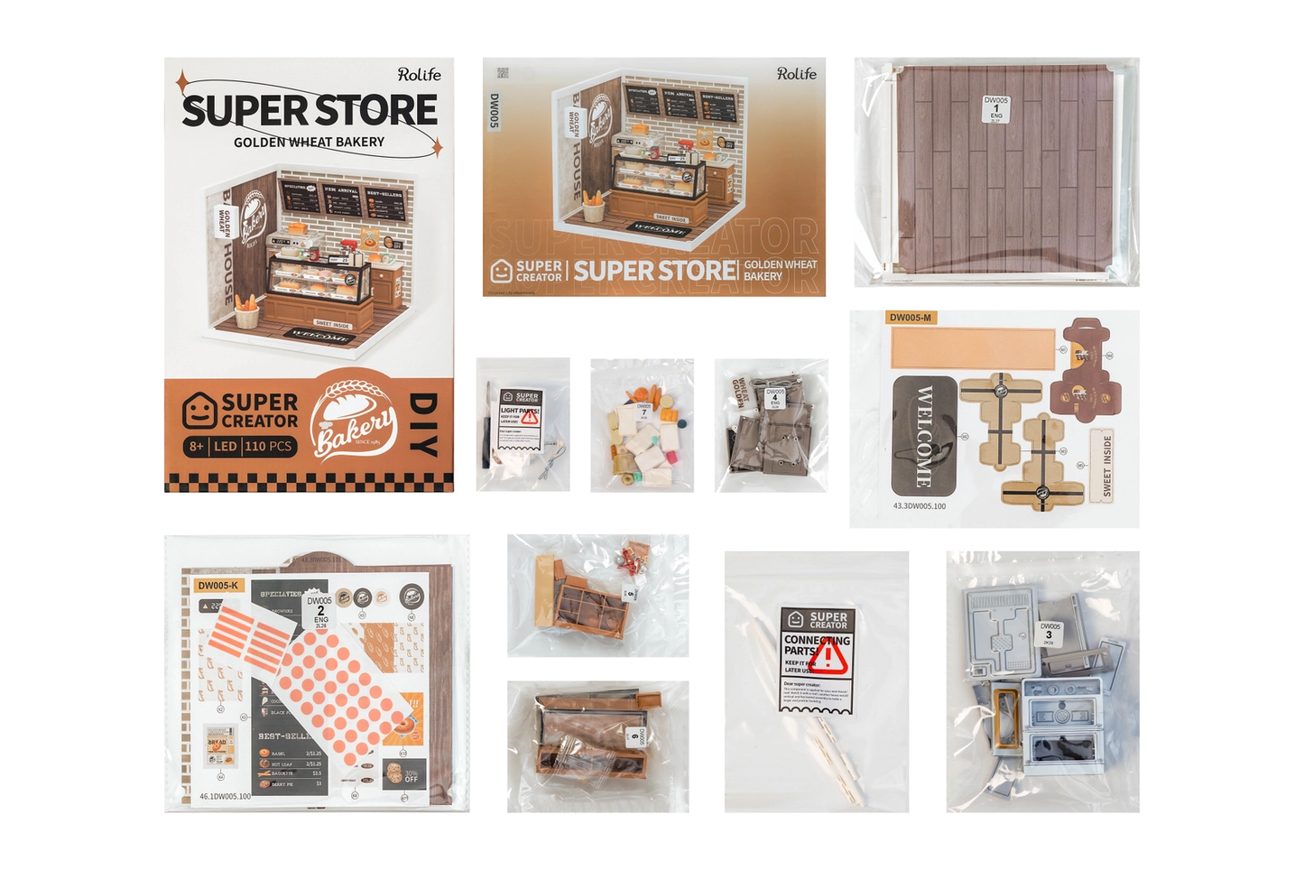 Miniature House Kit: Golden Wheat Bakery