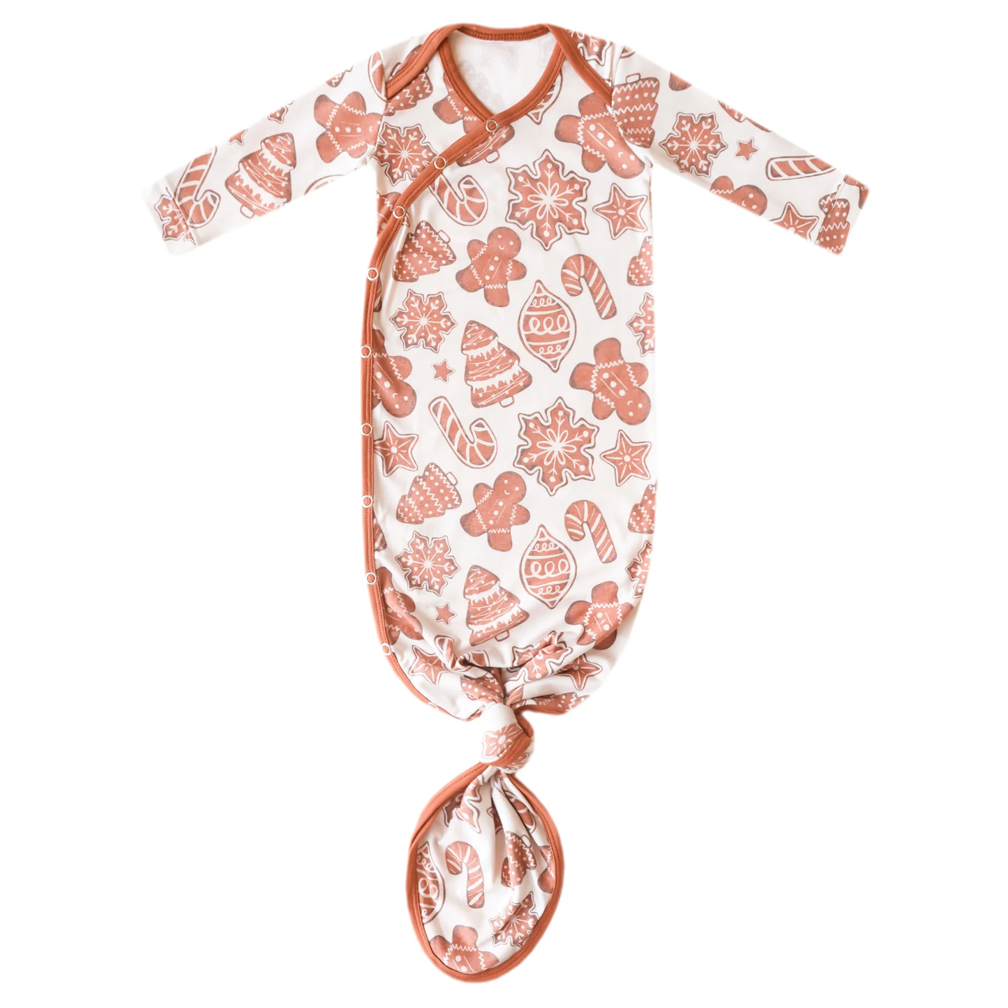 Gingerbread Newborn Knotted Gown