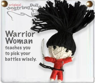 Warrior Woman String Doll Keychain