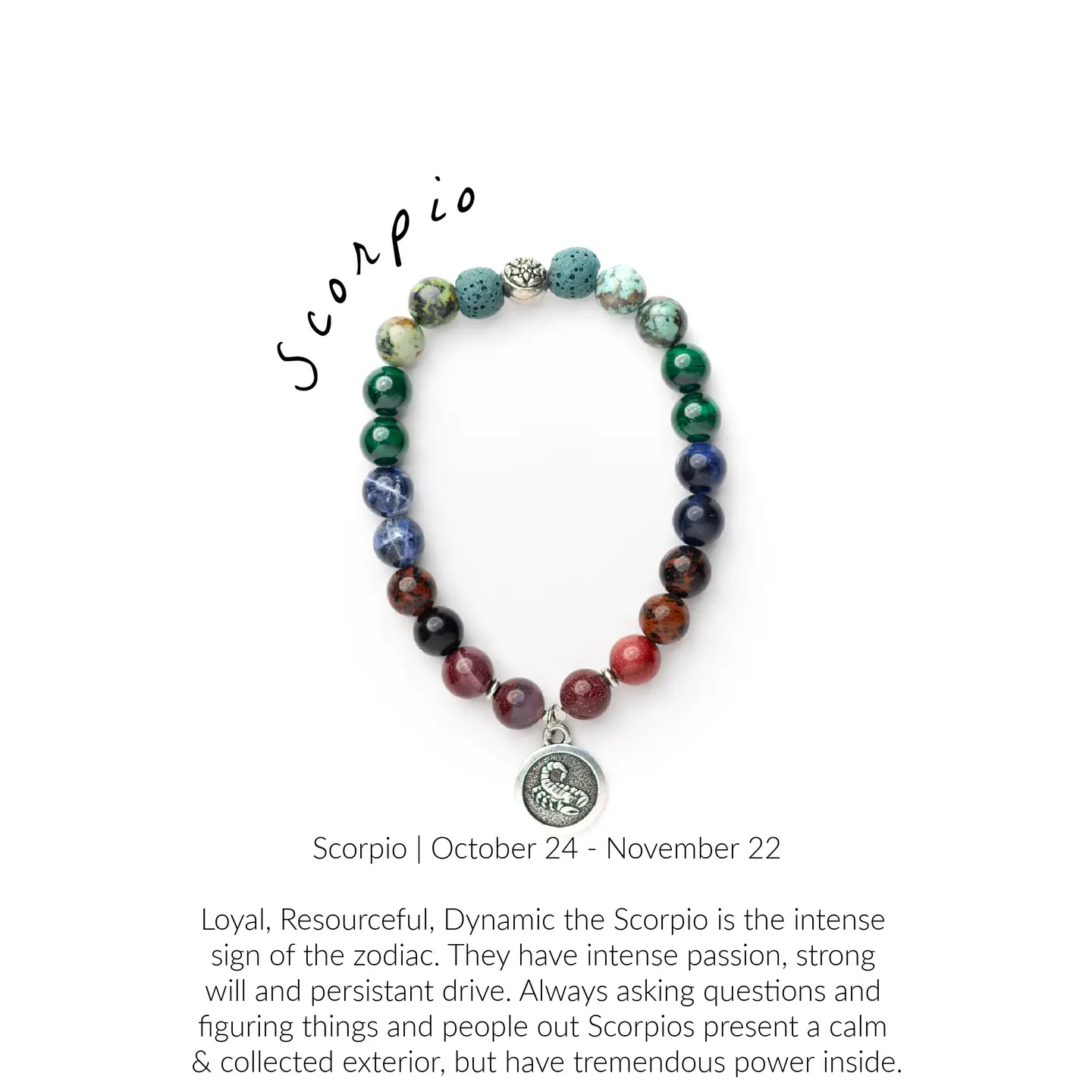 Scorpio Gemstone Bracelet