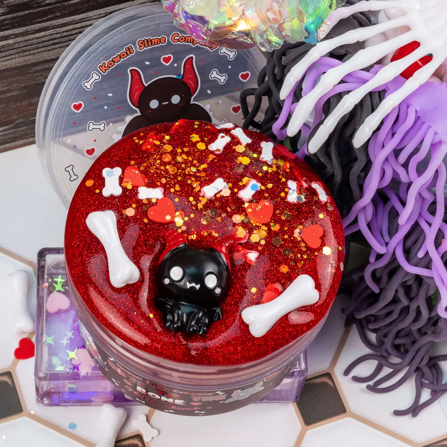 Cute To the Bone Glitter Slime
