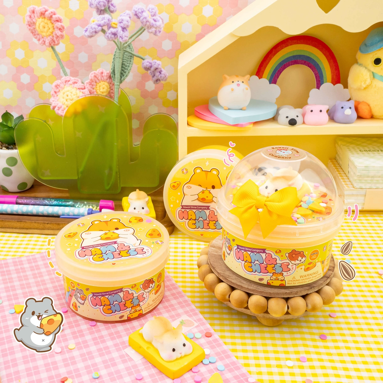Ham & Cheese Glossy Slime