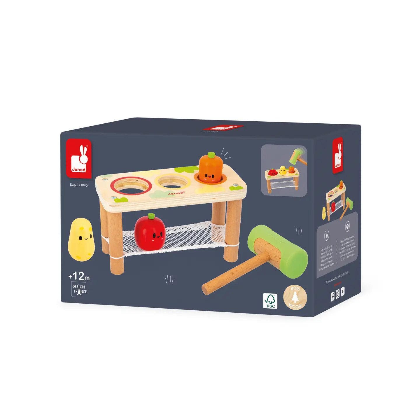 Wooden Tap Tap Vegetable Toy