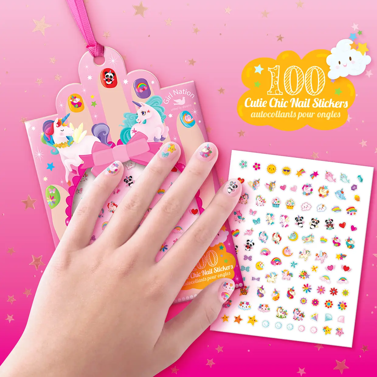 Unicorn Cutie Chic Nail Stickers