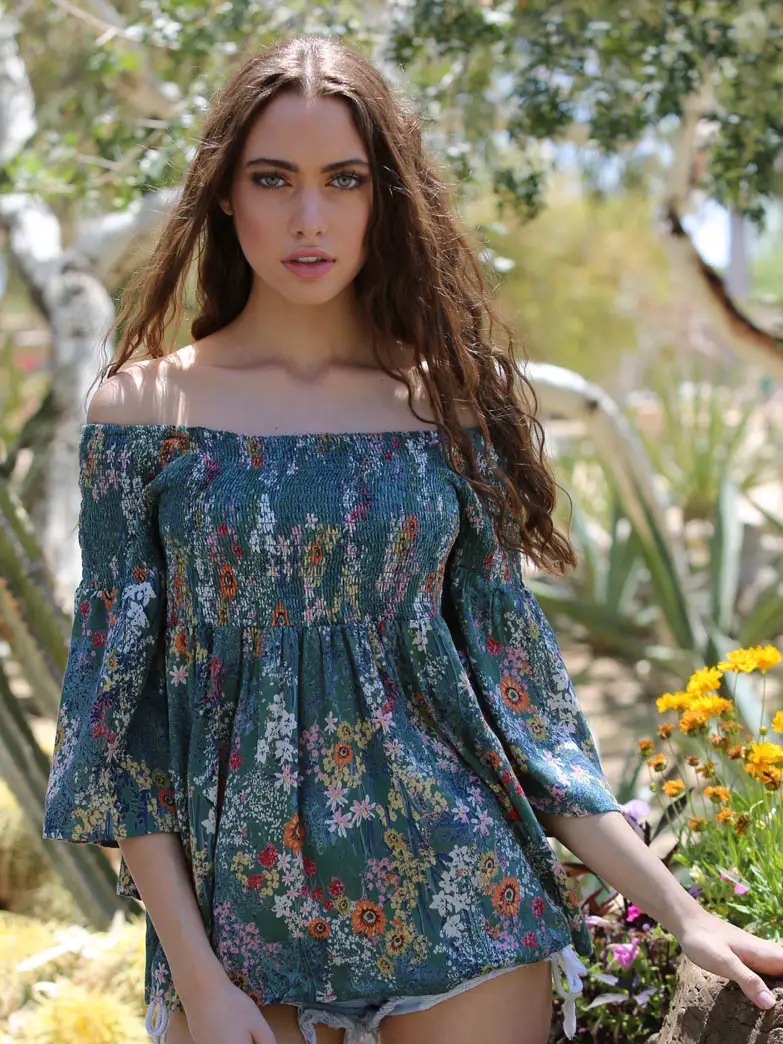 Off the Shoulder Boho Blouse Top