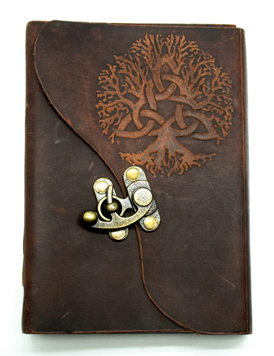 Leather Journal Tree in Corner