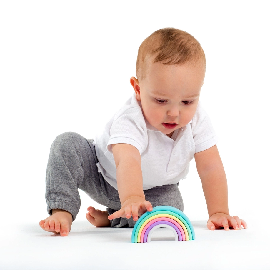 Pastel Rainbow Nesting Toy