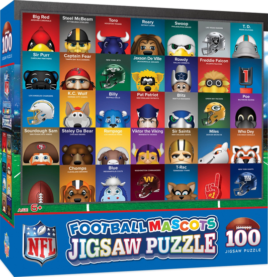 NFL Mascots 100 Piece Puzzle