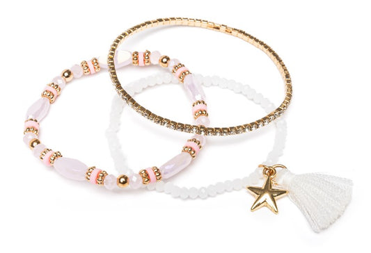 Girls Rising Star 3pc Bracelet Set