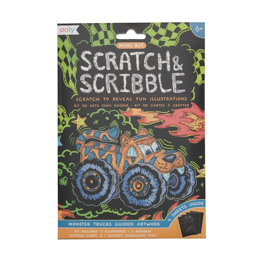 Mini Scratch & Scribble Monster Trucks