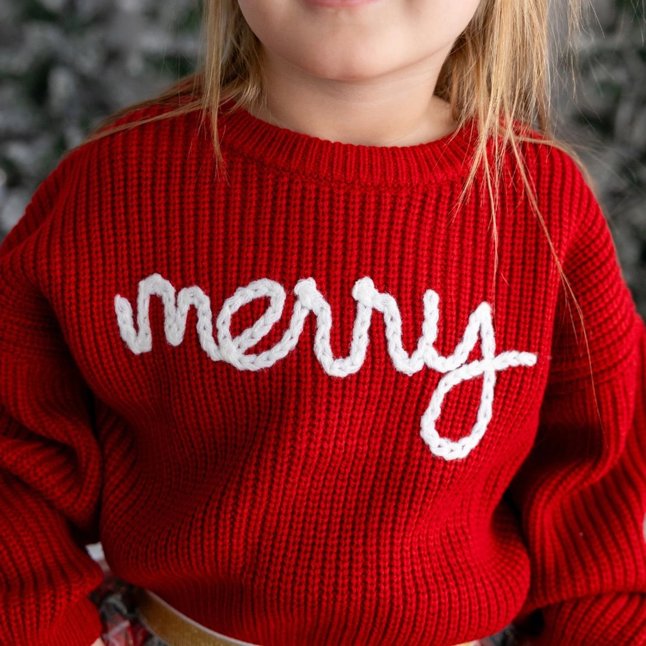 Kids Merry Holiday Sweater