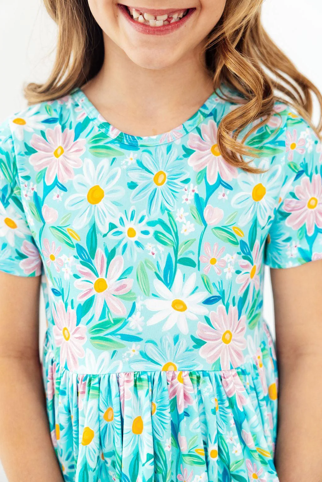 Girls Preppy Daisies Twirl Dress