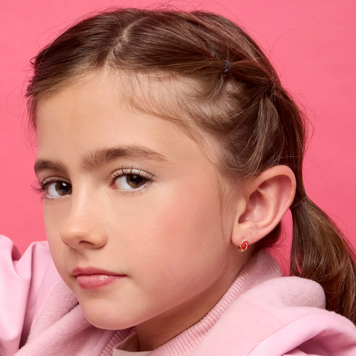 Ladybug Earlets 18K Gold Plated Earrings