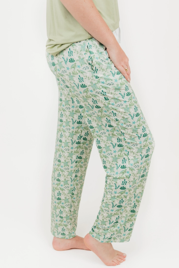 Save the Sea Turtles Adult Bamboo Pajama Pants