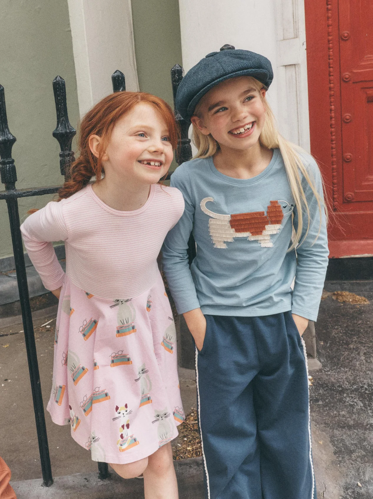 Girls Bookshop Cat Twirl Dress