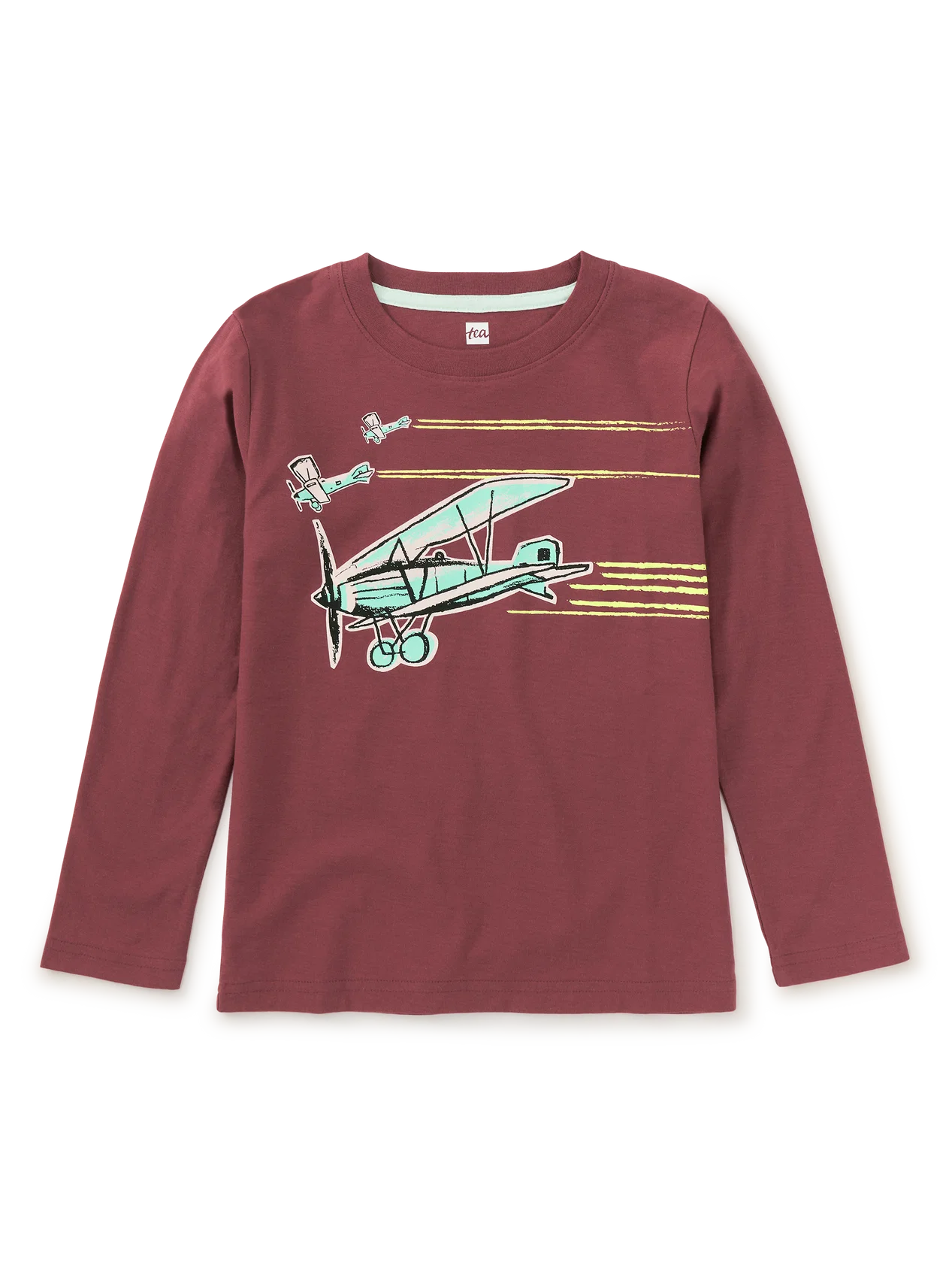 Airplane Trio Long Sleeve Graphic Tee