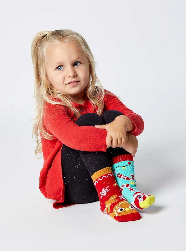 Pals Socks Gingerbread Candy Cane