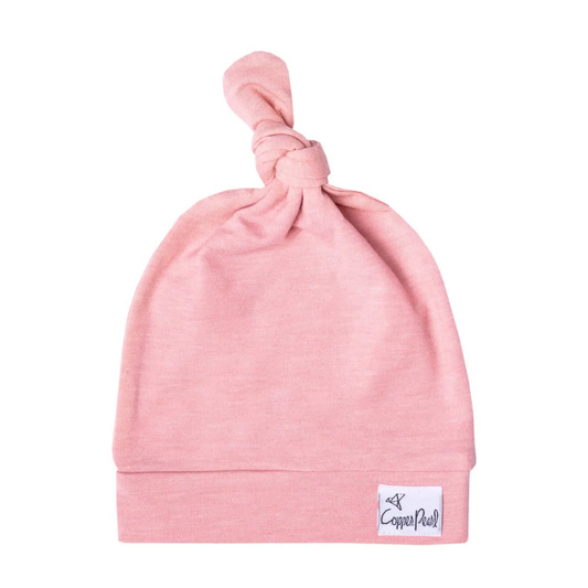 Top Knot Hat - Darling Pink