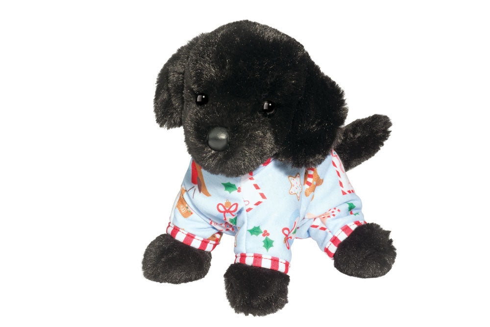 Black Lab Holiday PJ's Stuffed Animal