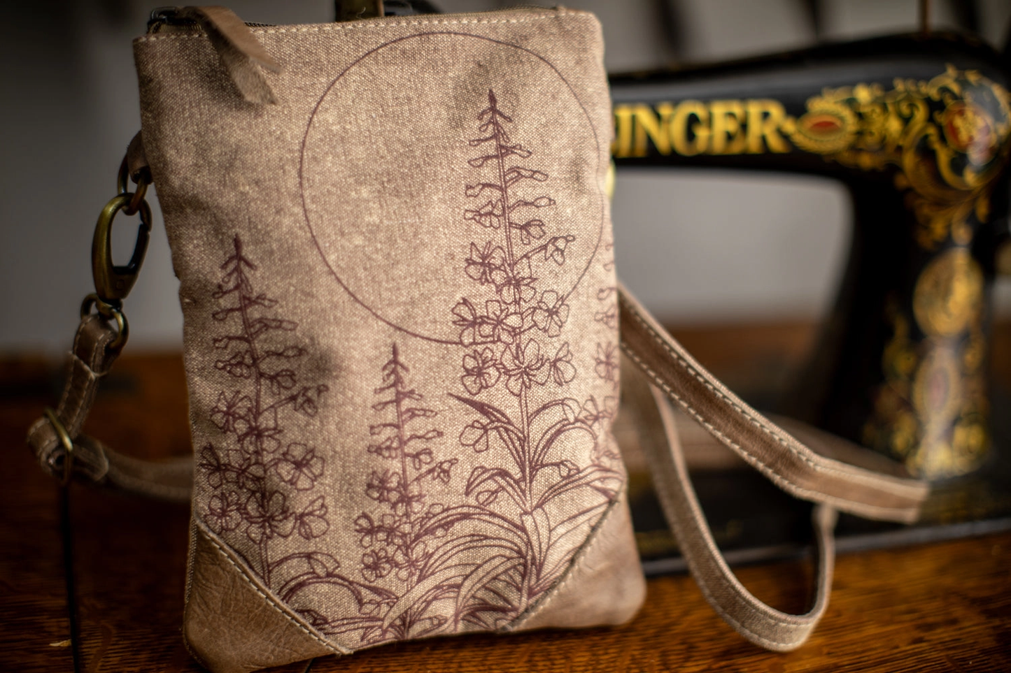 Fireweed Upcycled Canvas Small Sling Bag