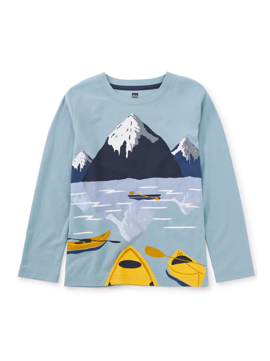 Kids Arctic Kayak Sleeve Graphic Tee