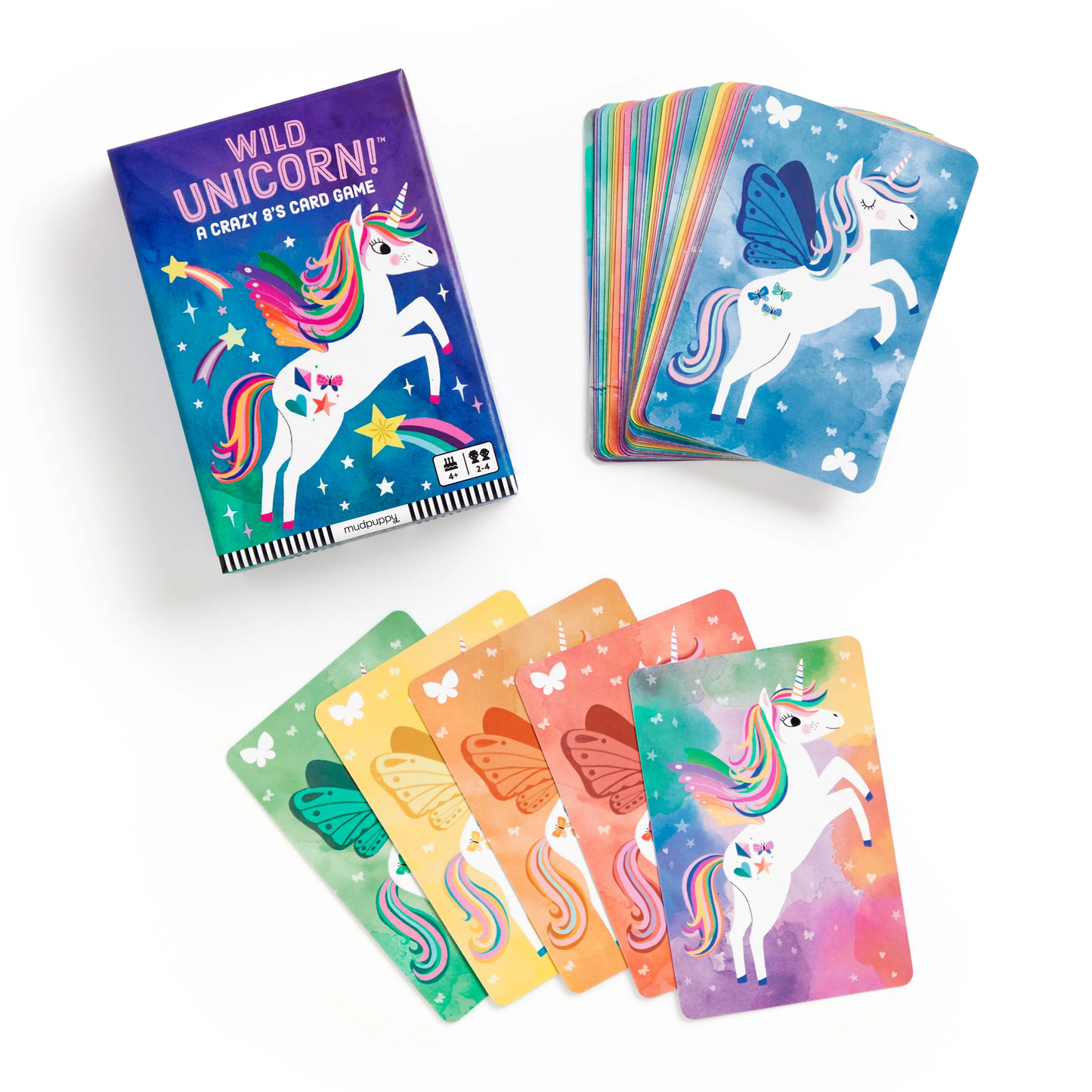 Wild Unicorn Crazy 8 Card Game