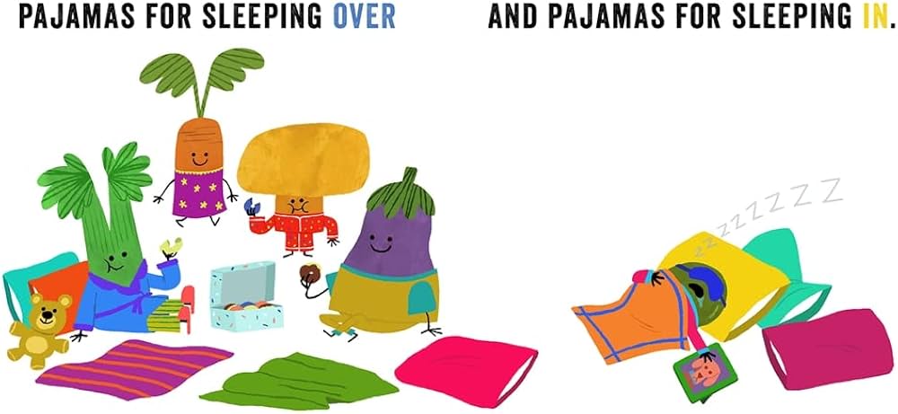 Vegetables in Pajamas Board Book
