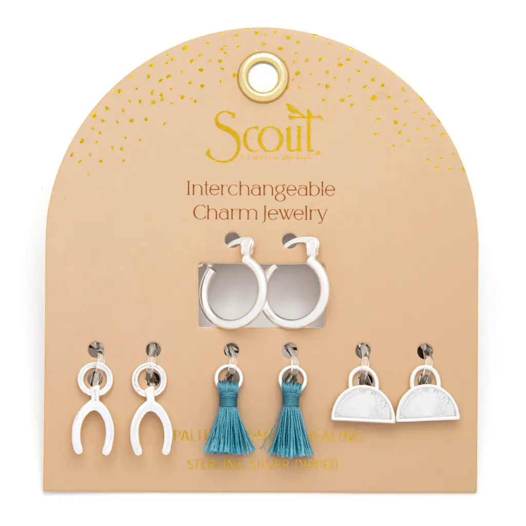 Interchangeable Charm Earring Set