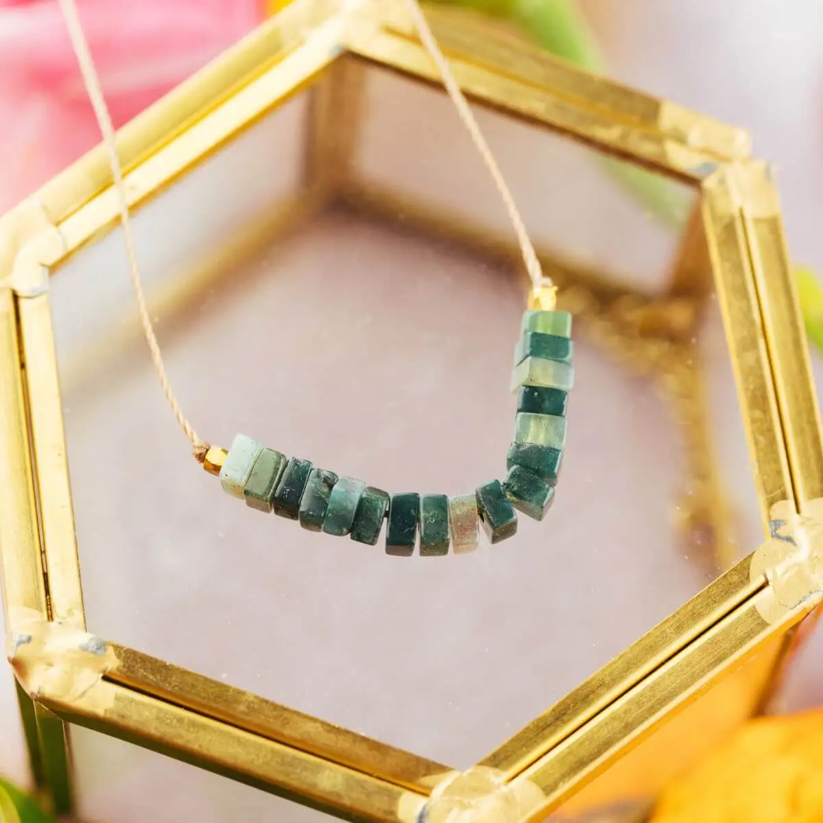 Moss Agate Becoming Necklace For Flourish