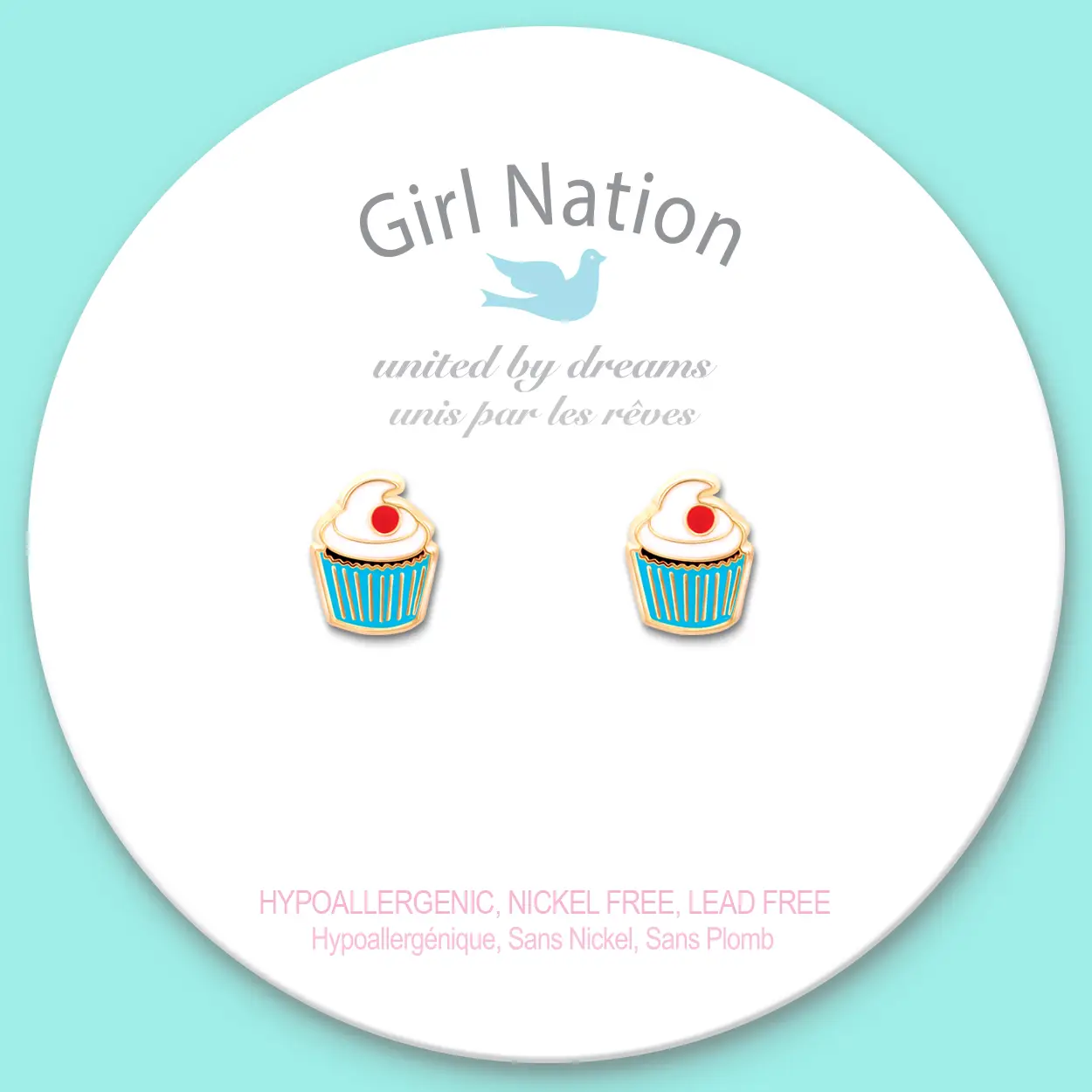 Classic Cupcake Stud Earrings