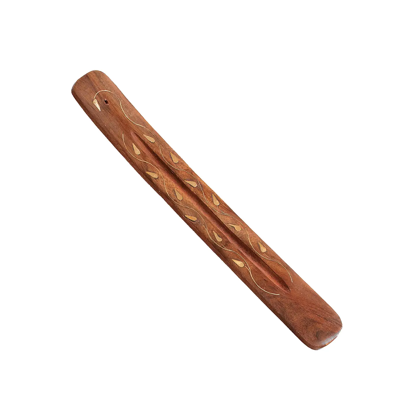 Wood Vine & Leaf Incense Holder